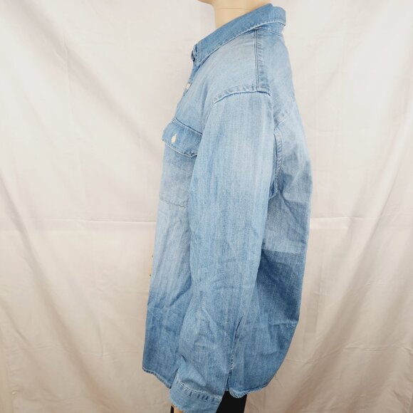 Levi's Dark Blue Relaxed Fit Jackson Worker Button Up Denim Shirt Size XXL - Picture 2 of 12